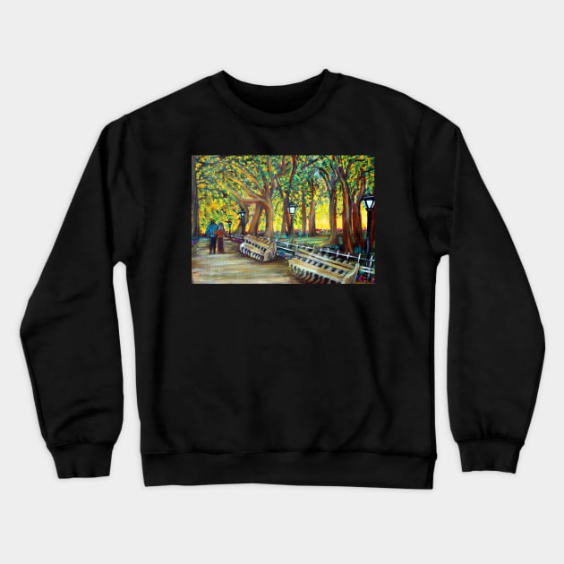 Central Park Crewneck Sweatshirt by barbosaart